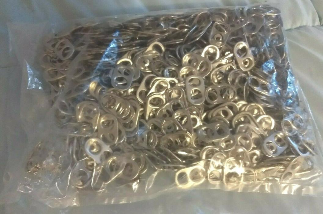600 Aluminum Pull Tabs Pop Tops from soda & beer cans