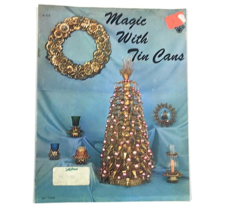 Vintage 1960s Magic With Tin Cans Craft Magazine Guide Book Tree Wreath Create
