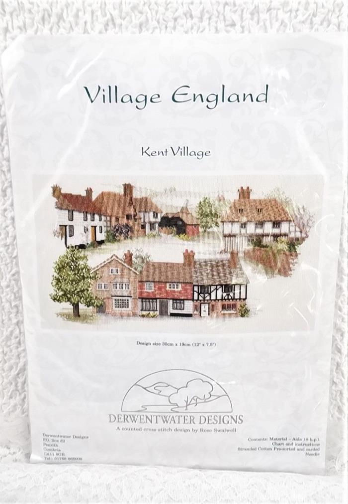 Counted Cross Stitch Kit Village England Kent Village Derwentwater Designs