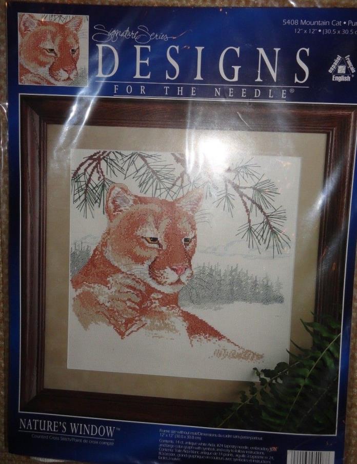 VINTAGE NEW SIGNATURE SERIES 5408 MOUNTAIN CAT PUMA COUNTED CROSS X~ SEE PHOTOS