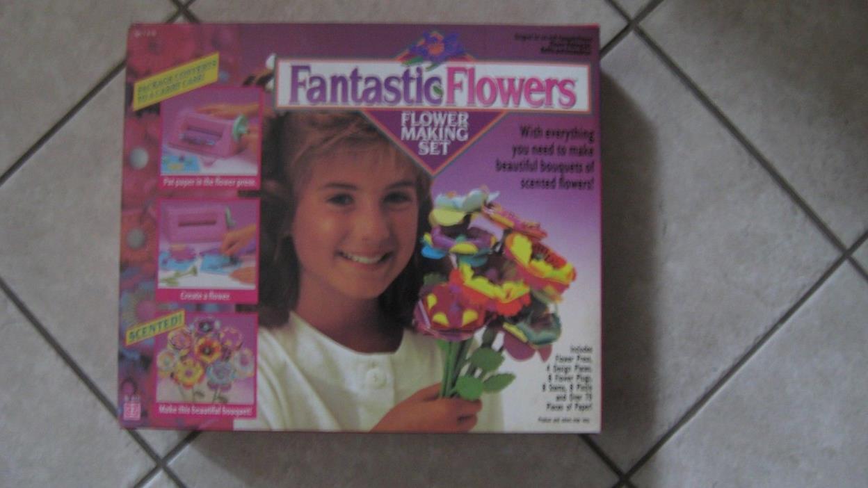 Vintage Hasbro Fantastic Flowers Craft 1991, Beautiful Butterflies, Sun Surprise