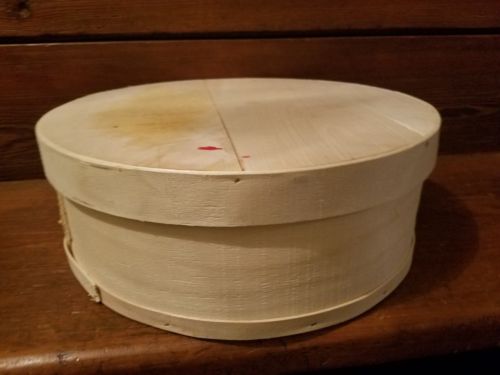 Wooden Round Cheese Wheel Box  Slat Top 15