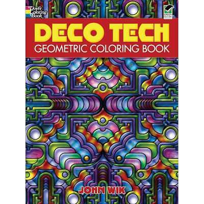 Dover Publications Deco Tech Geometric Coloring Book 800759475469