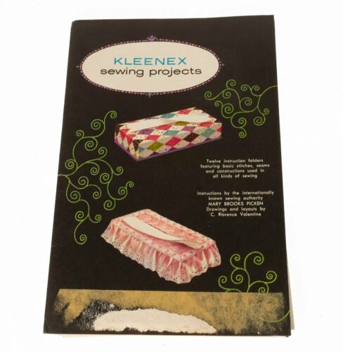 Kleenex Sewing Projects Decorative Tissue Box Slipcover Patterns Vintage 1950s