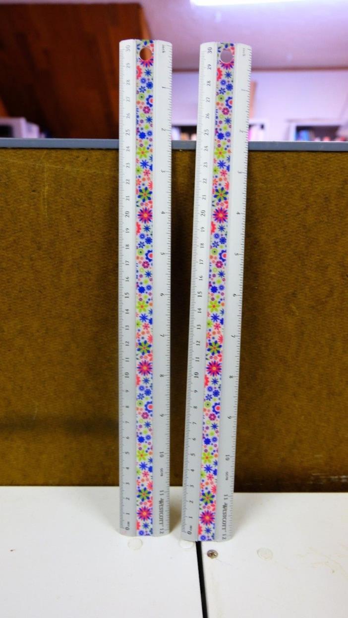 2x Wescott Flower Like Pattern Ruler You Get Two Rulers!