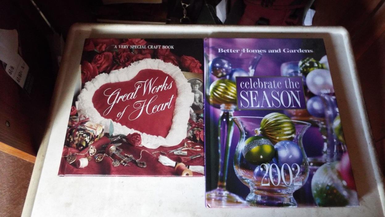 lot of 2 craft books great works of heart, Celebrate the season