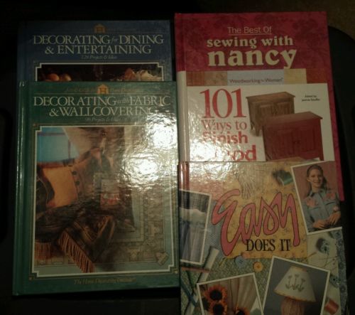LOT of 5:  Arts & Crafts Home Decorating, Woodworking for Women, Best of Sewing