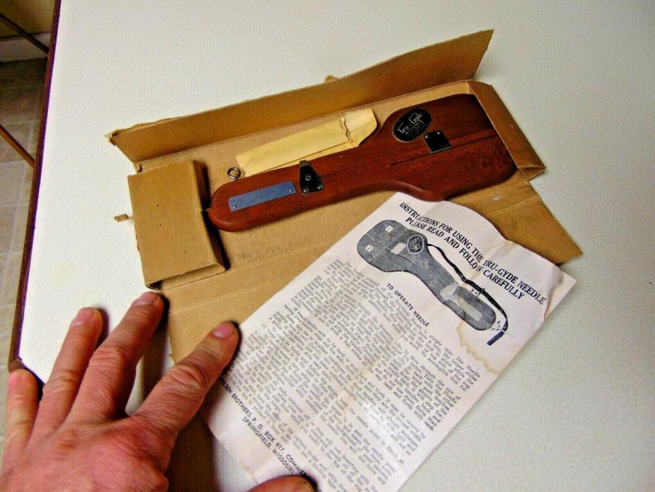 Vintage WILSON BROTHERS - TRU GYDE NEEDLE Original Box, Never Used