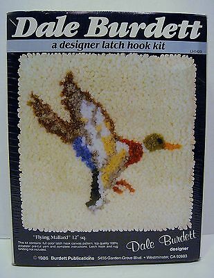 Vintage 1980s Latch Hook Kit Dale Burdett - Flying Mallard 12