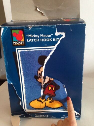 Mickey Mouse Latch Hook Kit Caron International D0010 Mickey Unlimited
