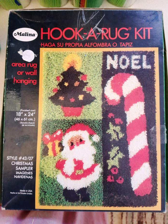 Malina Christmas Sampler Hook a Rug Kit  43/07 28