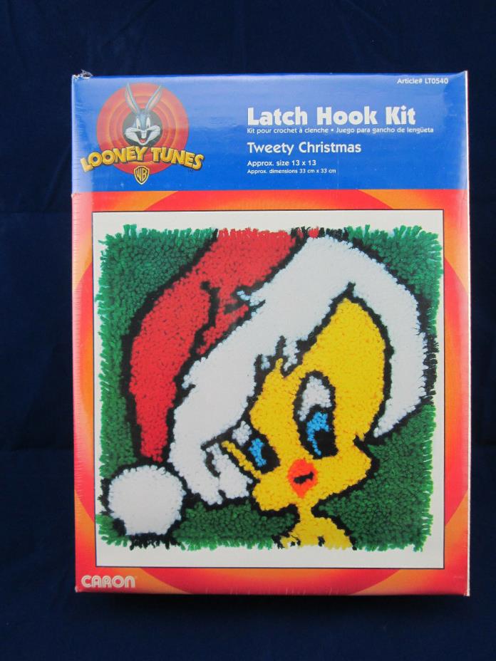 Looney Tunes TWEETY CHRISTMAS Latch Hook Kit by Caron NEW Sealed