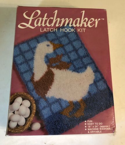Latchmaker “Bandana Goose” Latch Hook Kit #89001 By Laurel Blake