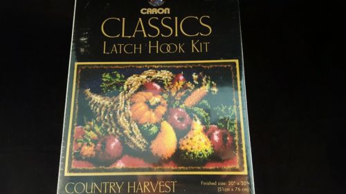 Latch Hook Kit Country Harvest Caron Classics Factory Sealed