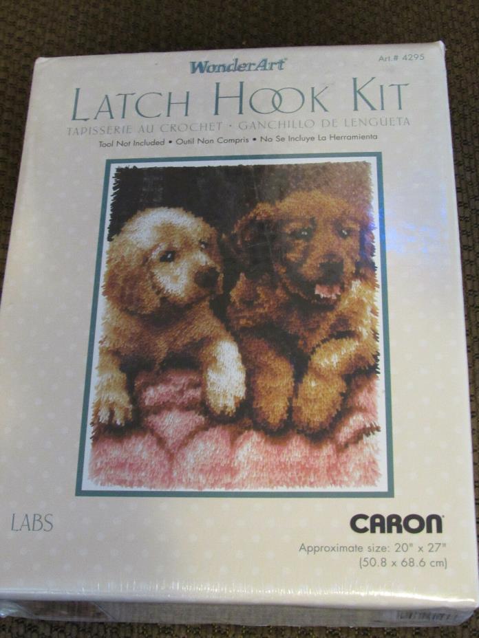 WonderArt Latch Hook Kit #4295 LABS Caron 20