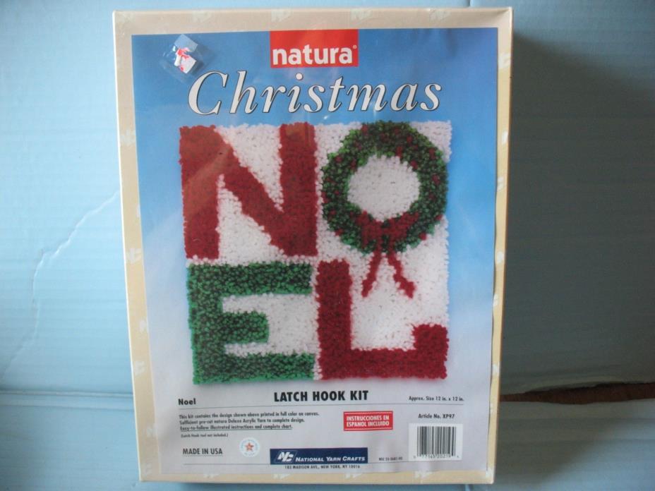 Natura Christmas NOEL Latch Hook Kit NIP