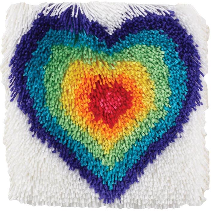 Wonderart Shaggy From The Heart Latch Hook Kit 12
