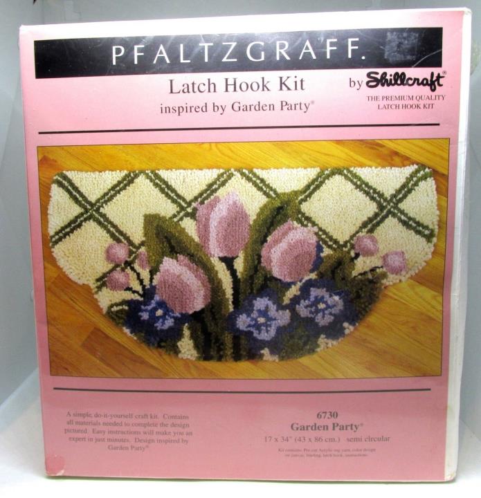 Pfaltzgraff GARDEN PARTY Latch Hook Kit By Skillcraft  New Old Stock