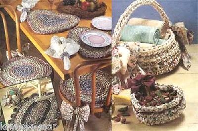 Rag crochet patterns: learn to make rag rugs, baskets, placemats, chairpads
