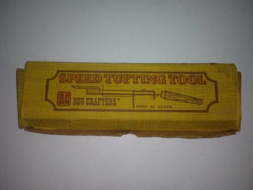 Vintage (NOS) Speed Tufting Tool w/ Box & Instructions made by Rug Crafters