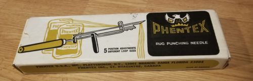 Phentex Adjustable Punch Needle for rugs and murals Vintage NIB!
