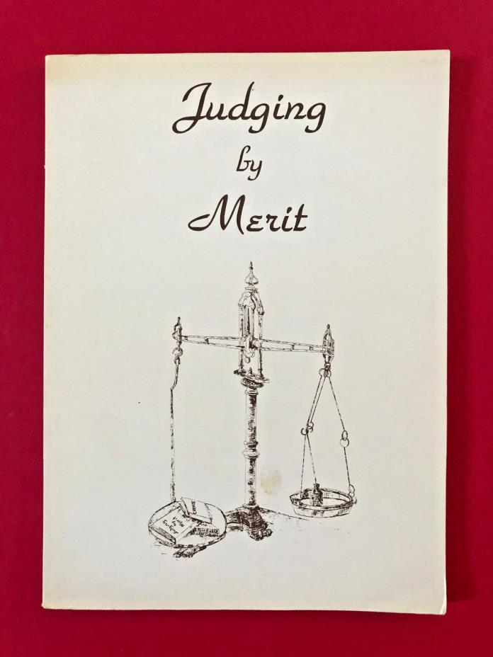 Judging by Merit ~ Mary Burton ~ Edited by Joan Moshimer ~ Rug Hooking ~ 1977