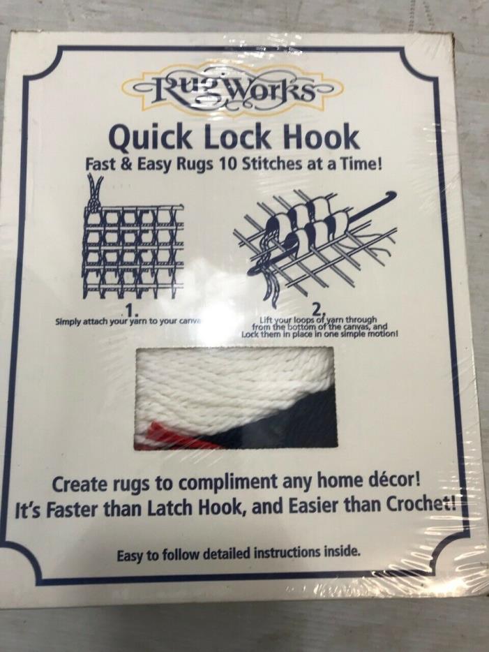 RUGWORKSLatch Hook Rug Kit Star Spangled Hearts 16