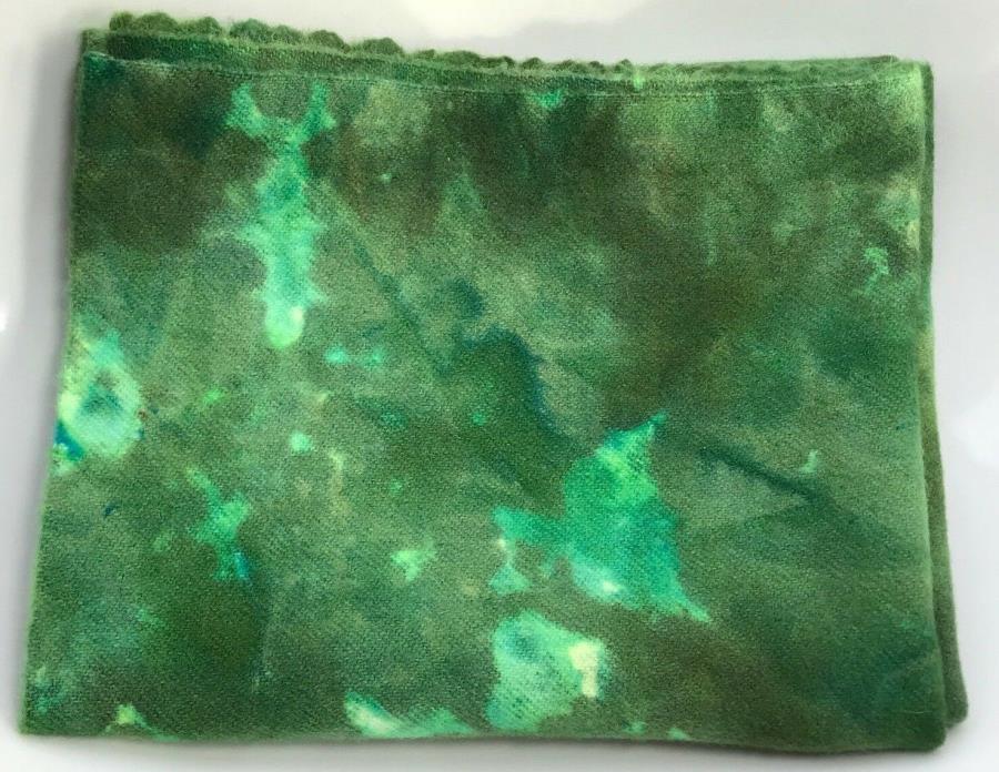 *Shamrock* Hand Dyed New Wool Fabric, Rug Hooking, Penny Rugs