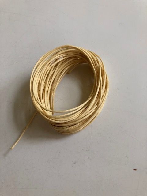 Strong spinning wheel drive band - creamy yellow