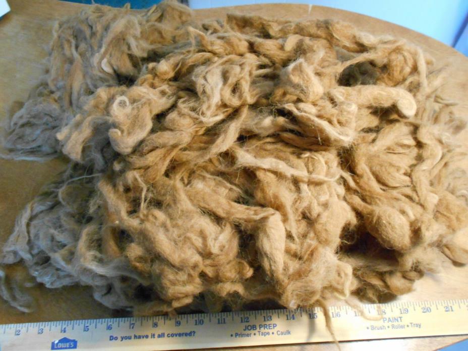 Cinnamon alpaca seconds fiber,  