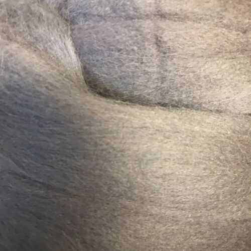 Grey COLORED WOOL For Needle Felting Wool Roving Spinning Weaving Wool 8 Oz.