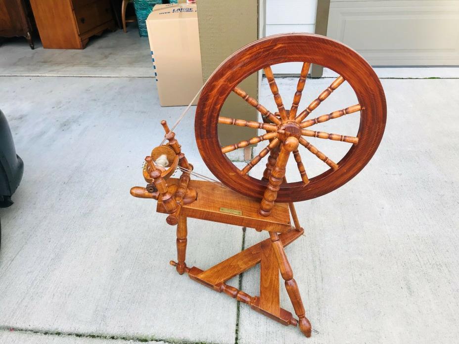 Beautiful Vintage 1981 Ove Bergan Maple Spinning Wheel L@@K