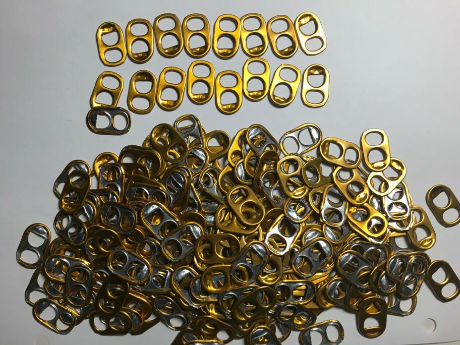 CHARITY- 250 PEACH/LIGHT ORANGE Colored CLEAN Soda Pop Beer Can Pull Tabs Crafts