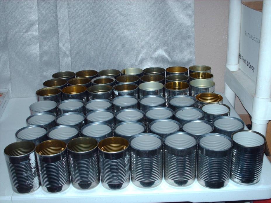 50 Empty TIN CANS for craft CANDLE SUPPLIES Practice targets shooting Hunting