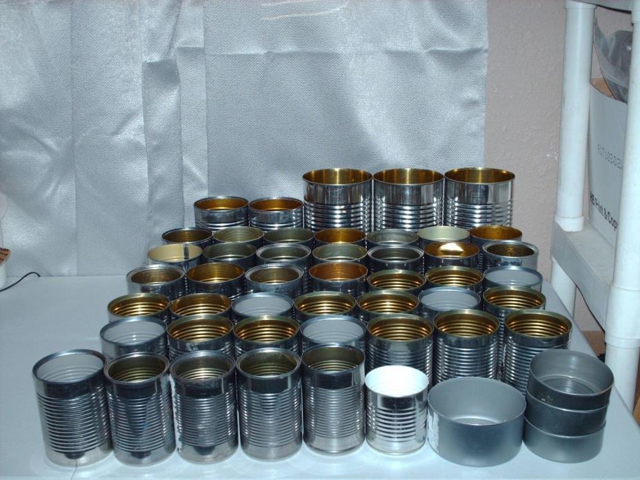 50 Empty TIN CANS for craft CANDLE SUPPLIES Practice targets shooting Hunting &