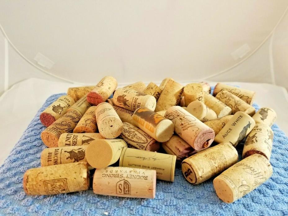 Lot of 40 misc. used wine corks   Lot(1230-01) Wedding Crafting Multi-Use