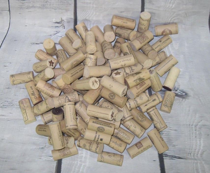 SYNTHETIC Wine Corks Crafters Supplies Lot of 100  Various Vinters DIY Project