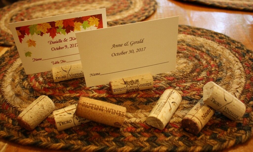 25 Used Natural Wine Corks Cork Place Card Holders Wedding Vineyard Dinner Party