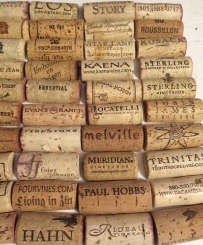 300 Used Pre-Cut Red White Wine Cork Halves No Plastic No Champagne Craft Hobby
