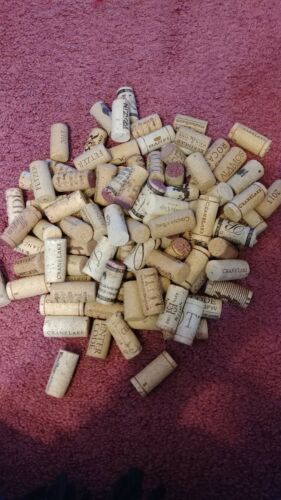 Lot of 100 used  REAL Wine Corks Natural crafts, etc.