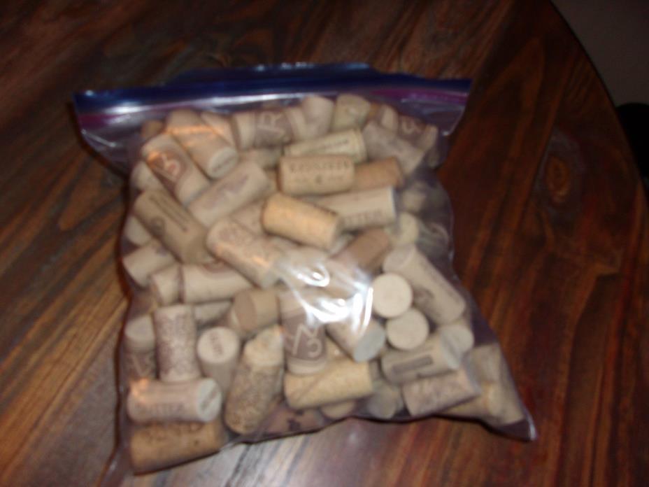 Wine Bottle Corks Lot of 140 Mixed ~ Used For Crafts Fillers