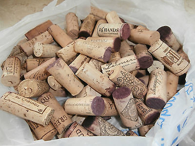 100 Used Wine Corks--Natural and Synthetic