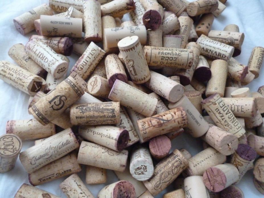 135 Wine Corks. All natural. Variety of cool vineyard names. Crafts wedding