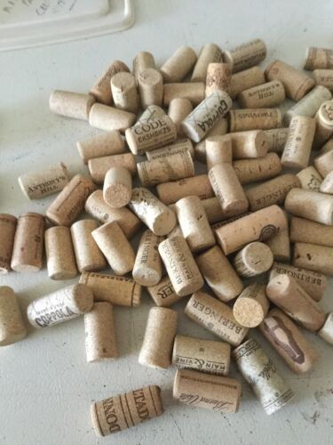 Natural USED assorted Wine Corks Lot of 100 plus for crafts