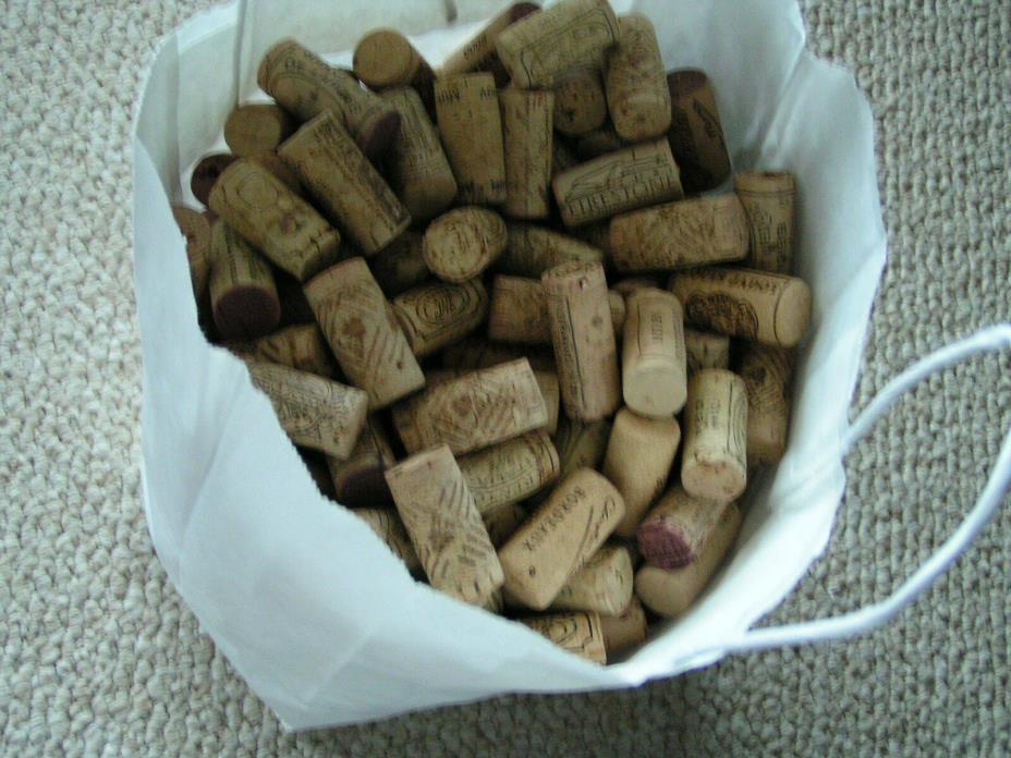 350+ Wine Corks Used, All Natural, No Synthetics, for Crafts, Art, Few Champagne