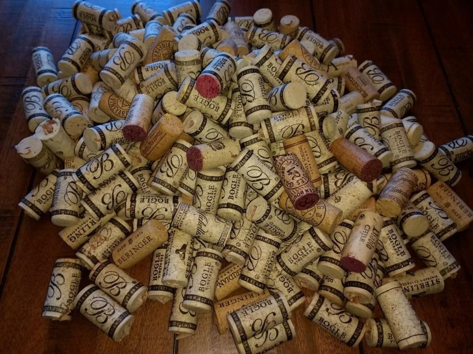 HUGE LOT of 300+ Used Wine Corks 100% Natural California Crafting Art Project