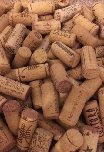 Wine Corks Used Lot Of 80 Real And Synthetic Red White Crafts