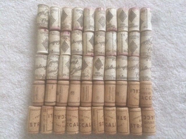 WINE CORKS - USED - Lot Of 50 - Weddings, Crafts, Decor - Red Diamond California