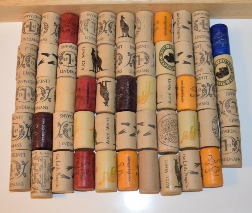 Synthetic Wine Corks Used Lot of 54