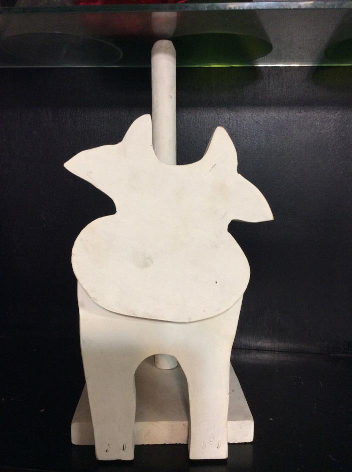 Wood Cow Paper Towel Holder Craft Project DIY Primed Ready to Paint Yourself
